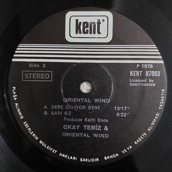 Okay Temiz & Oriental Wind - Oriental Wind | Kent (KENT 87003) - 4