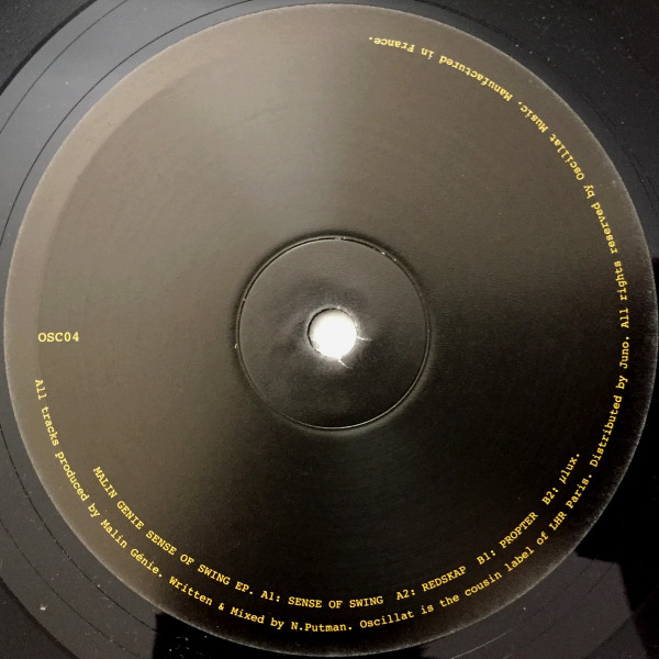 Malin Genie - Sense Of Swing EP | Oscillat Music (OSC04) - main