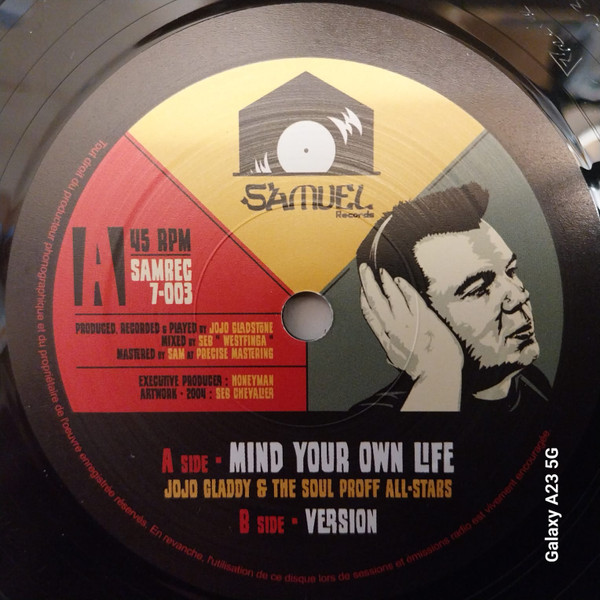 Jojo Gladstone - Mind your own life | Samuel Records (SamRec 7-003) - main Jojo Gladstone - Mind your own life | Samuel Records (SamRec 7-003) - main