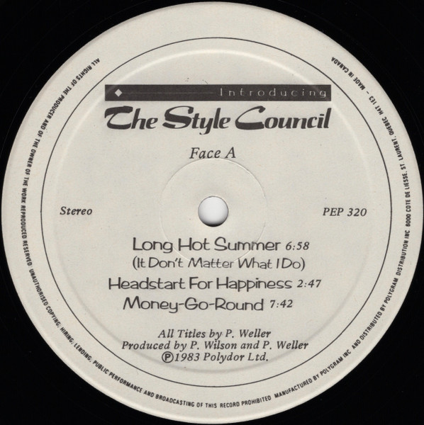 The Style Council - Introducing The Style Council | Polydor (PEP 320) - 3