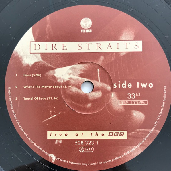 Dire Straits - Live At The BBC | Vertigo (528 323-1) - 4 Dire Straits - Live At The BBC | Vertigo (528 323-1) - 4