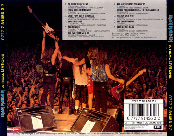 Iron Maiden - A Real Live One | EMI (0777 7 81456 2 2) - 2