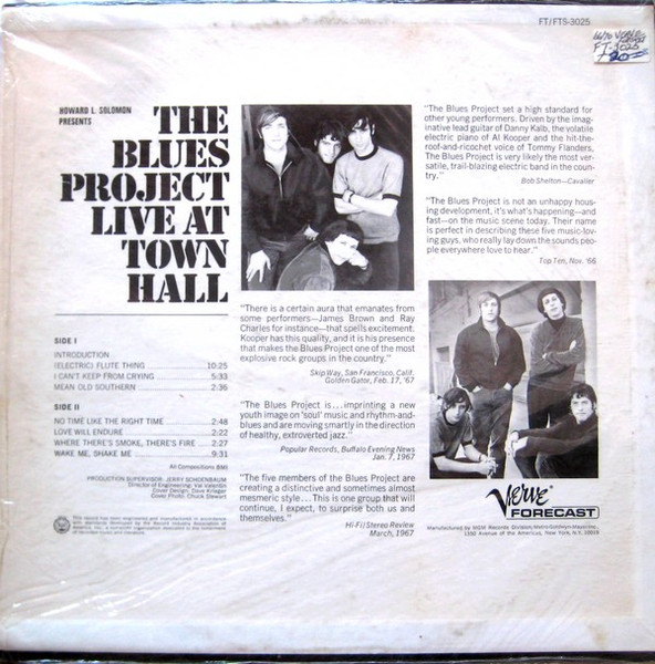 The Blues Project - Live At Town Hall | Verve Forecast (FT-3025) - 2 The Blues Project - Live At Town Hall | Verve Forecast (FT-3025) - 2