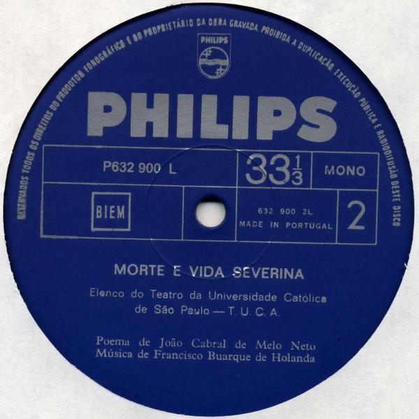 Elenco Do Tuca - Morte E Vida Severina | Philips (632 900 PL) - 2