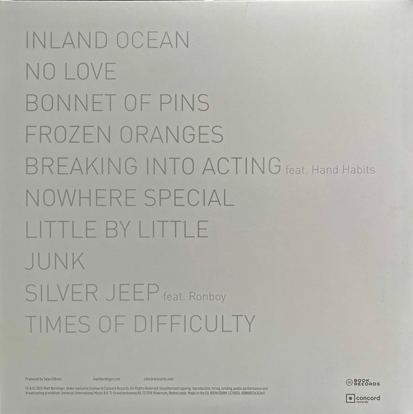 Matt Berninger - Get Sunk | Book Records (00888072674349) - 4 Matt Berninger - Get Sunk | Book Records (00888072674349) - 4