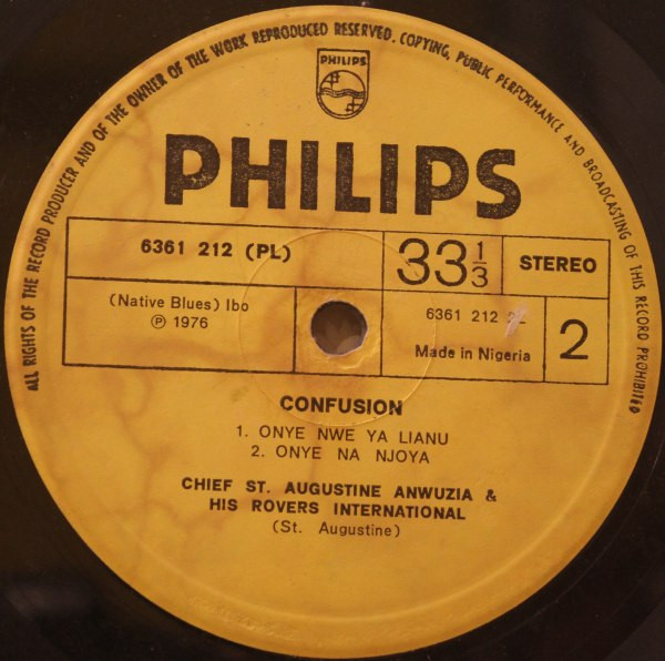 St. Augustine & His Rovers Dance Band - Ashawo Confusion | Philips (6361 212 (PL)) - 4