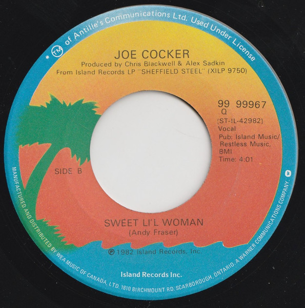 Joe Cocker And Jennifer Warnes - Up Where We Belong (7") [Vinyl] | Island Records (99 99967) - 3