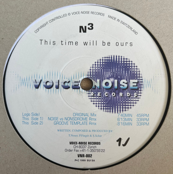 N3 - This Time Will Be Ours | Voice-Noise Records (VNR-002) - 2