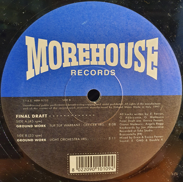 Jon Abruzzese - Final Draft | Morehouse Records (MRH 9703) - 2