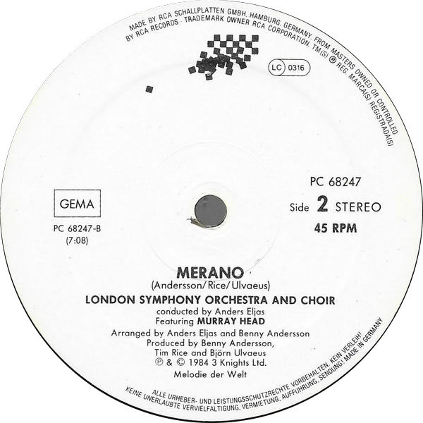 Murray Head - One Night In Bangkok | RCA (PC 68247) - 4 Murray Head - One Night In Bangkok | RCA (PC 68247) - 4