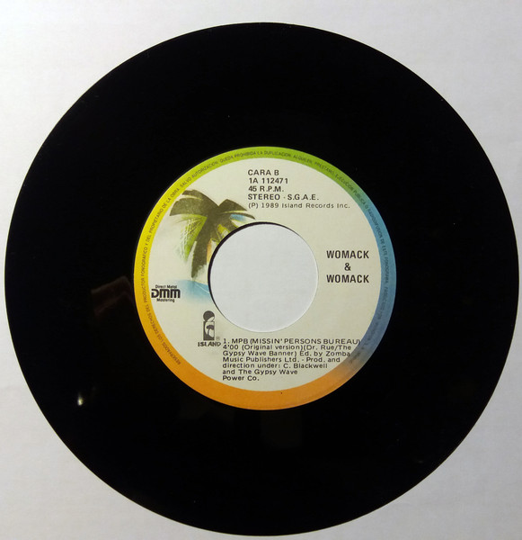 Womack & Womack - MPB (Missin' Persons Bureau) | Island Records (1A 112471) - 4