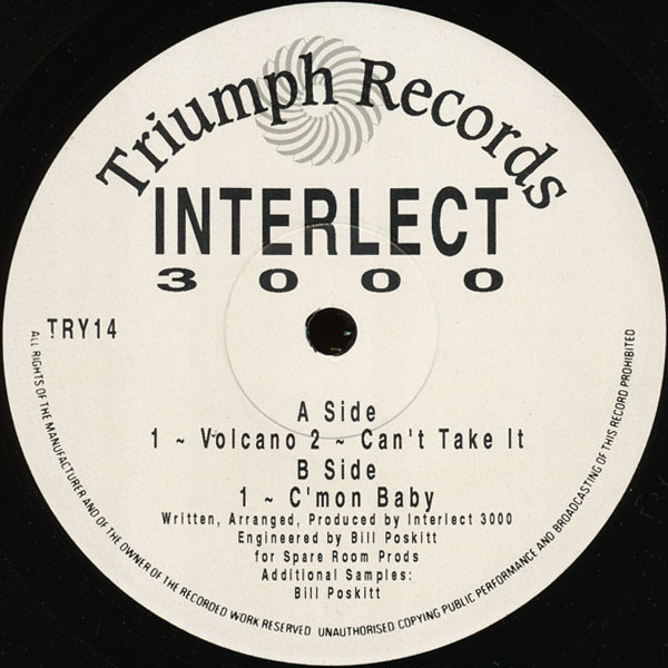 Interlect 3000 - Volcano | Triumph Records (TRY 14) - main