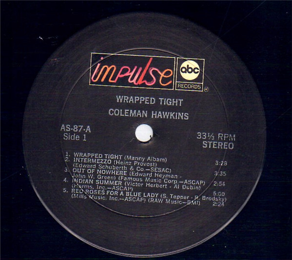 Coleman Hawkins - Wrapped Tight | Impulse! (AS-87) - 3 Coleman Hawkins - Wrapped Tight | Impulse! (AS-87) - 3