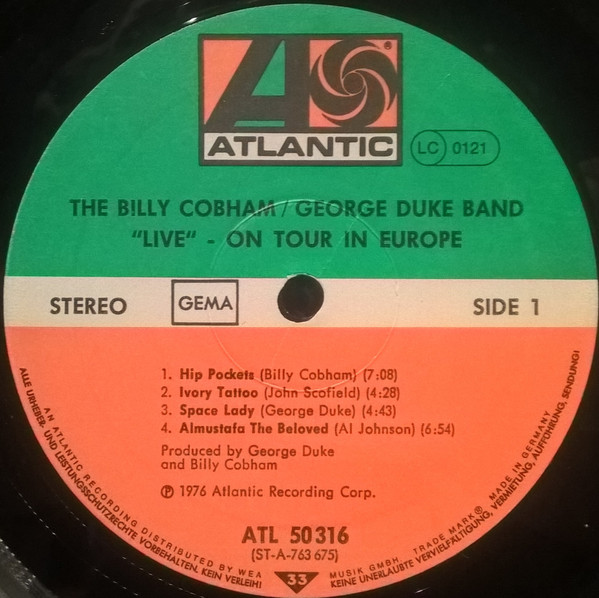 The Billy Cobham / George Duke Band - "Live" On Tour In Europe | Atlantic (ATL 50 316) - 3 The Billy Cobham / George Duke Band - "Live" On Tour In Europe | Atlantic (ATL 50 316) - 3