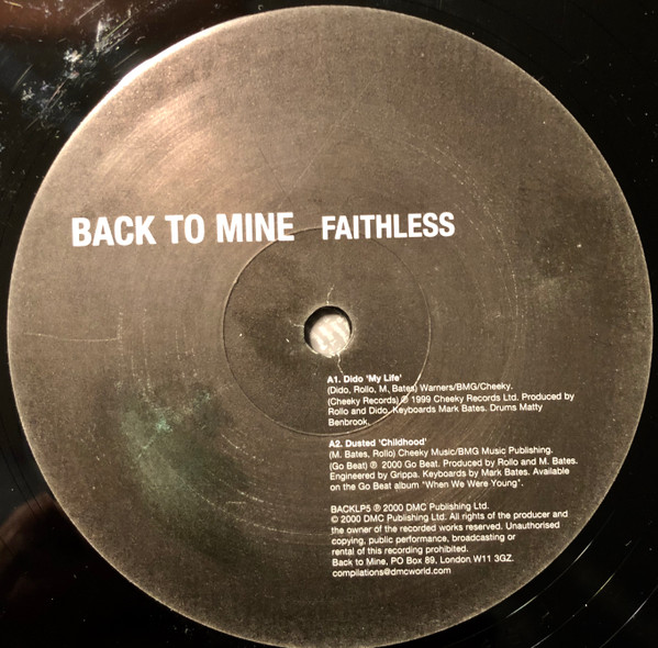 Various - Back To Mine Faithless | DMC (BACKLP5) - 3 Various - Back To Mine Faithless | DMC (BACKLP5) - 3