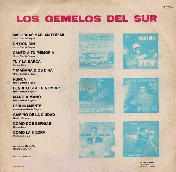 Los Gemelos Del Sur - Los Gemelos Del Sur | Vergara (7.075-N) - 2