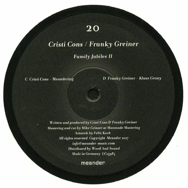 Cristi Cons / Frank Greiner - Family Jubilee II | Meander (MEANDER 20.2)
