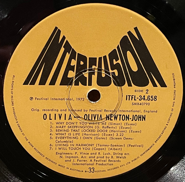 Olivia Newton-John - Olivia | Interfusion (ITFL 34658) - 4 Olivia Newton-John - Olivia | Interfusion (ITFL 34658) - 4