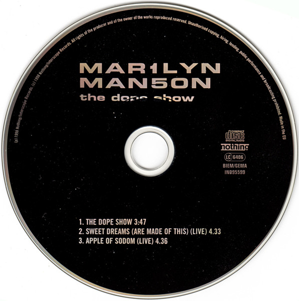 Marilyn Manson - The Dope Show | Nothing Records (IND95599) - 3 Marilyn Manson - The Dope Show | Nothing Records (IND95599) - 3