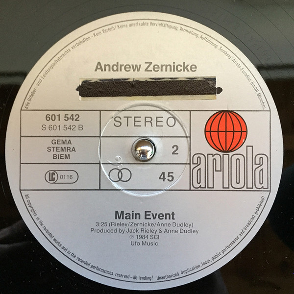 Andrew Zernicke - Organ Player | Ariola (601 542) - 3