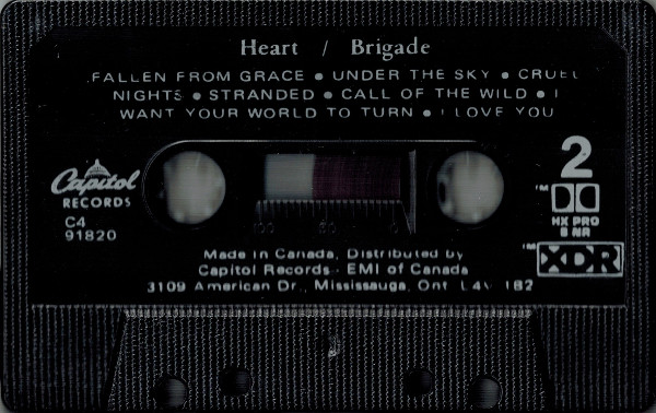Heart - Brigade [Cassette] | Capitol Records (C4 91820) - 4