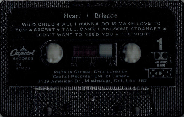 Heart - Brigade [Cassette] | Capitol Records (C4 91820) - 3