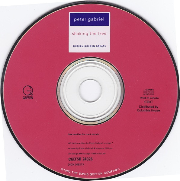 Peter Gabriel - Shaking The Tree: Sixteen Golden Greats [CD] | Geffen Records (CGEFSD 24326) - 3