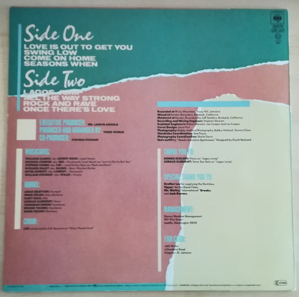 Third World - All The Way Strong | CBS (CBS 32579) - 2