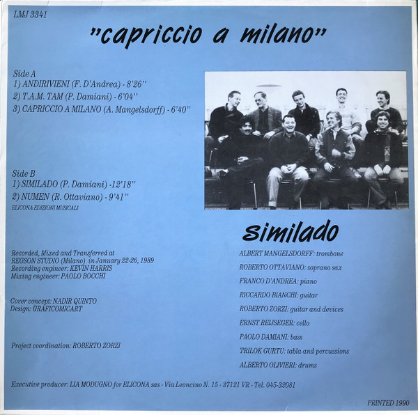 Similado - Capriccio A Milano | Elicona Edizioni Musicali (LMJ 3341) - 3 Similado - Capriccio A Milano | Elicona Edizioni Musicali (LMJ 3341) - 3