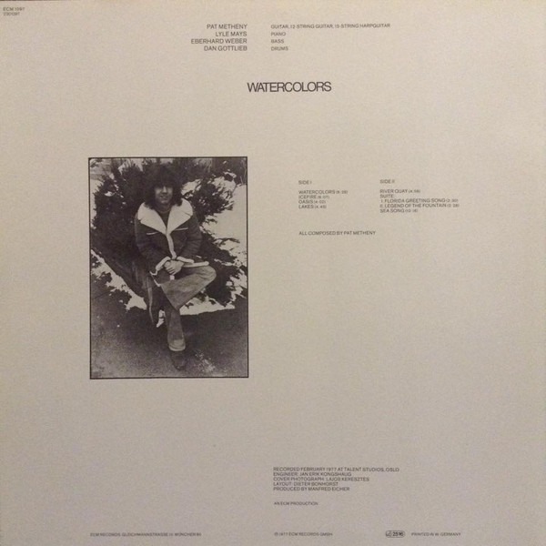 Pat Metheny - Watercolors | ECM Records (ECM 1097) - 2 Pat Metheny - Watercolors | ECM Records (ECM 1097) - 2