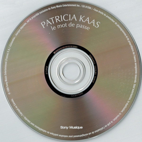 Patricia Kaas - Le Mot De Passe [CD] | Sony Musique (CK 91266) - 3