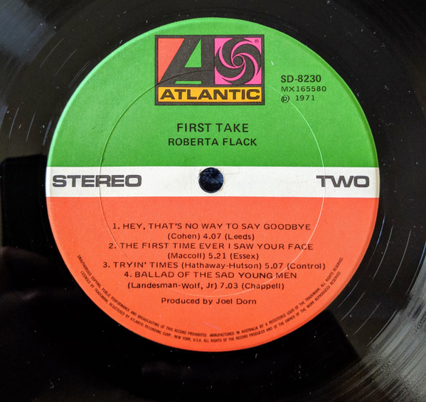 Roberta Flack - First Take | Atlantic (SD-8230) - 3 Roberta Flack - First Take | Atlantic (SD-8230) - 3