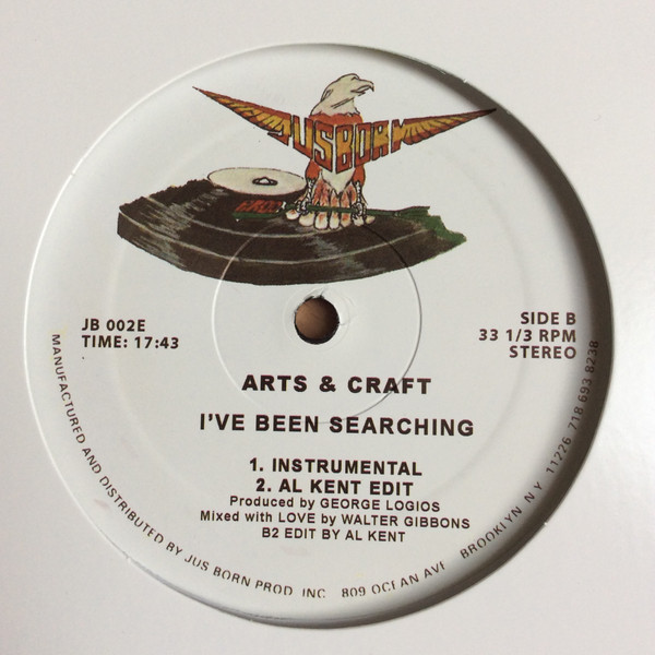 Arts & Craft - I've Been Searching | Jus Born Records (JB 002E) - main