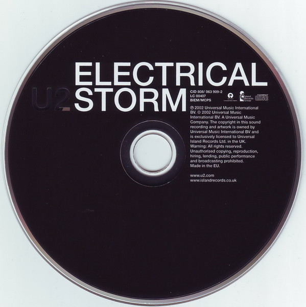 U2 - Electrical Storm | Island Records (CID 808) - 4