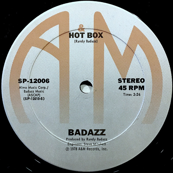 Randy Badazz - Honk Honk Beep Beep | A&M Records (SP-12006) - 4