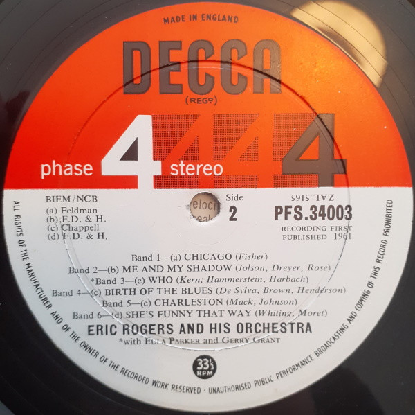 Eric Rogers Chorale And Orchestra - The Sizzling Twenties | Decca (PFS-34003) - 3 Eric Rogers Chorale And Orchestra - The Sizzling Twenties | Decca (PFS-34003) - 3