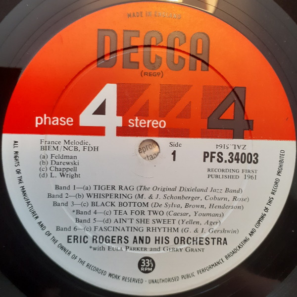 Eric Rogers Chorale And Orchestra - The Sizzling Twenties | Decca (PFS-34003) - 2 Eric Rogers Chorale And Orchestra - The Sizzling Twenties | Decca (PFS-34003) - 2
