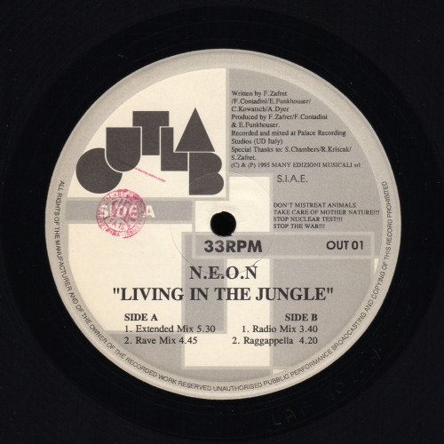 N.e.o.n. - Living In The Jungle | Outlab (OUT 01)