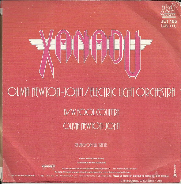 Olivia Newton-John / Electric Light Orchestra - Xanadu | Jet Records (JET 185) - 2