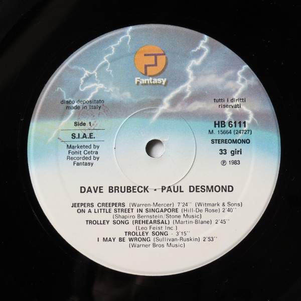 Dave Brubeck & Paul Desmond - Dave Brubeck/Paul Desmond | Fantasy (HB 6111) - 3 Dave Brubeck & Paul Desmond - Dave Brubeck/Paul Desmond | Fantasy (HB 6111) - 3