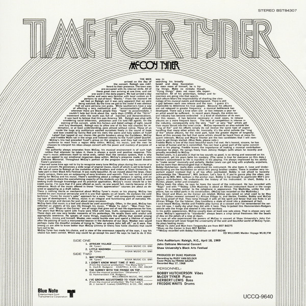 McCoy Tyner - Time For Tyner | Blue Note (UCCQ-9640) - 4 McCoy Tyner - Time For Tyner | Blue Note (UCCQ-9640) - 4
