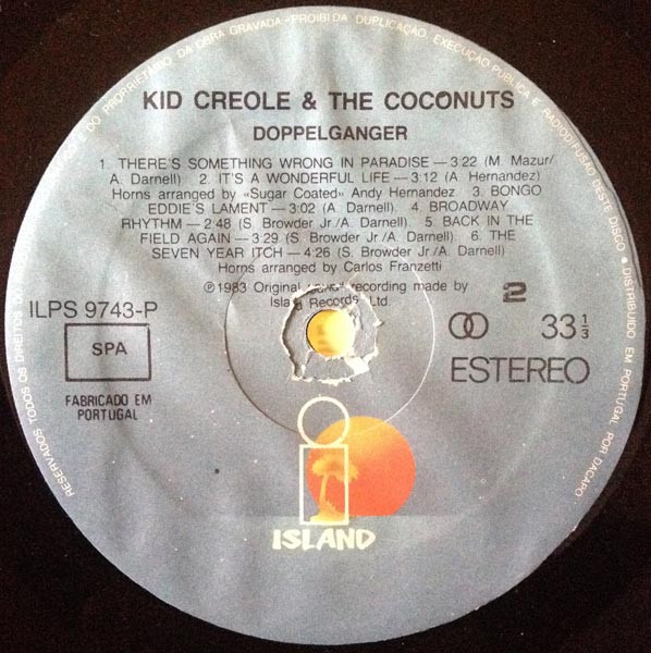 Kid Creole And The Coconuts - Doppelganger | ZE Records (ILPS 9743-P) - 4