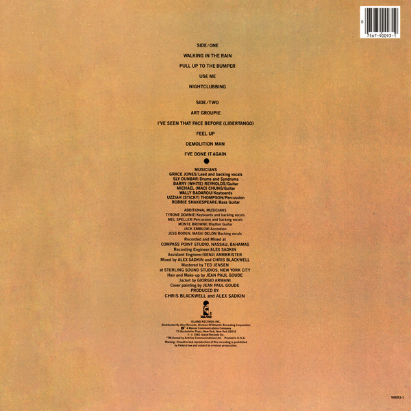 Grace Jones - Nightclubbing | Island Records (90093-1) - 2 Grace Jones - Nightclubbing | Island Records (90093-1) - 2