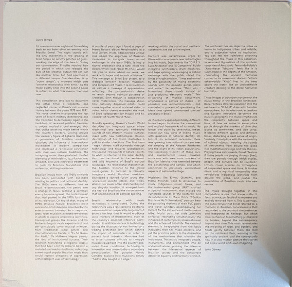 Various - Outro Tempo (Electronic And Contemporary Music From Brazil 1978-1992) | Music From Memory (MFM016) - 2