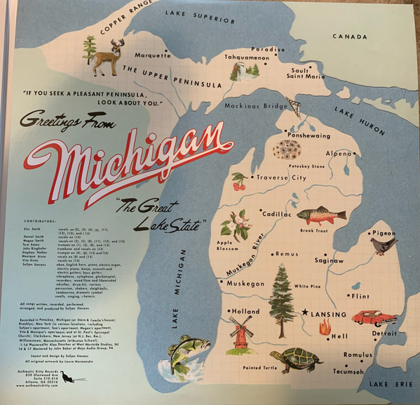 Sufjan Stevens - Greetings From Michigan (The Great Lake State) | Asthmatic Kitty Records (AKR007) - 3 Sufjan Stevens - Greetings From Michigan (The Great Lake State) | Asthmatic Kitty Records (AKR007) - 3