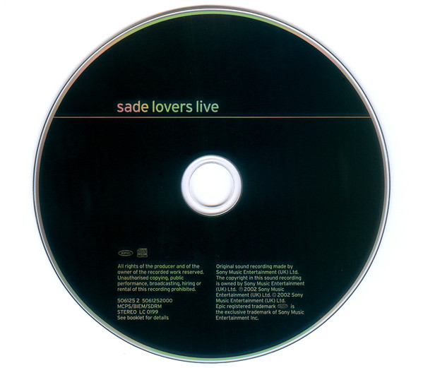 Sade - Lovers Live | Epic (506125 2) - 2
