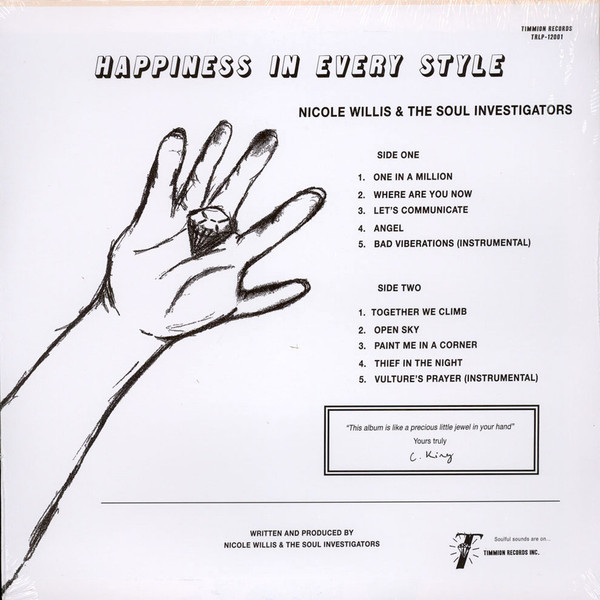 Nicole Willis & The Soul Investigators - Happiness In Every Style | Timmion Records (TRLP-12001) - 2 Nicole Willis & The Soul Investigators - Happiness In Every Style | Timmion Records (TRLP-12001) - 2