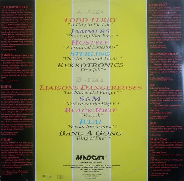 Various - Dance Yourself Mad Volume 1 | Madcat Records (MAD 15) - 2 Various - Dance Yourself Mad Volume 1 | Madcat Records (MAD 15) - 2