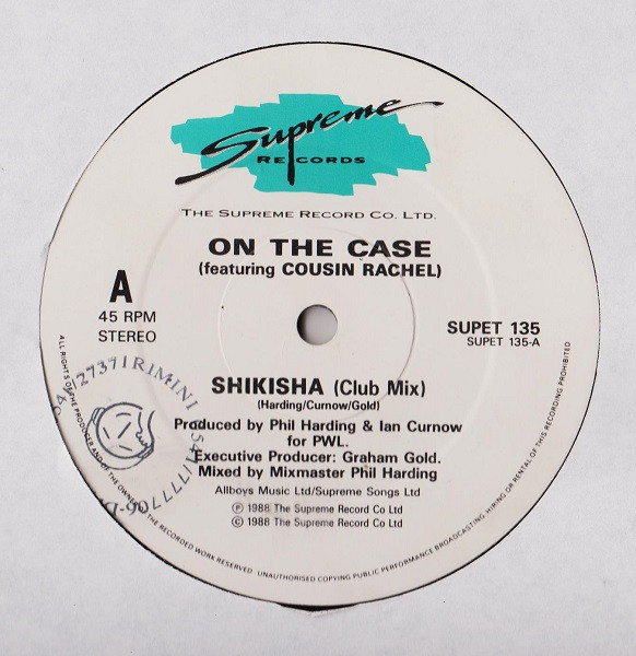 On The Case Featuring Cousin Rachel - Shikisha | Supreme Records (SUPET 135) - 2 On The Case Featuring Cousin Rachel - Shikisha | Supreme Records (SUPET 135) - 2