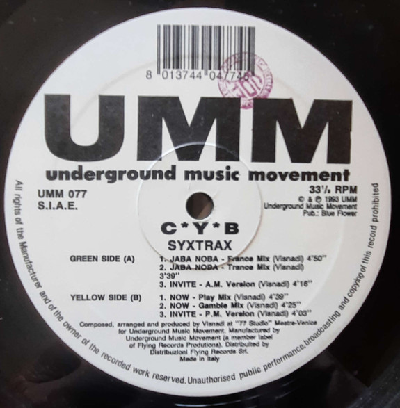 C*Y*B - Syxtrax | UMM (UMM 077)